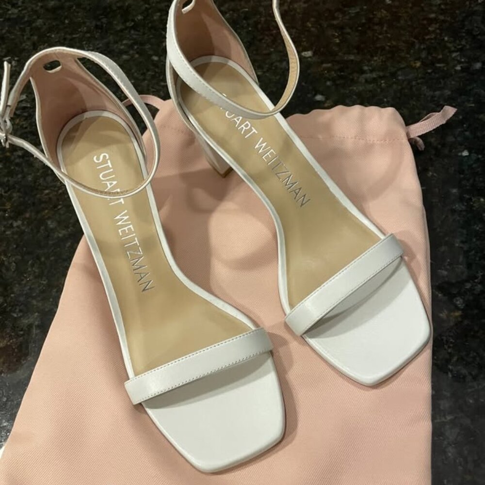 Stuart Weitzman Sandals - White - size 7.5 M